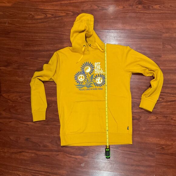 Vans Hoodie In Our Hands Pullover Golden Yellow Size Medium Skater Streetwear - Picture 6 of 16